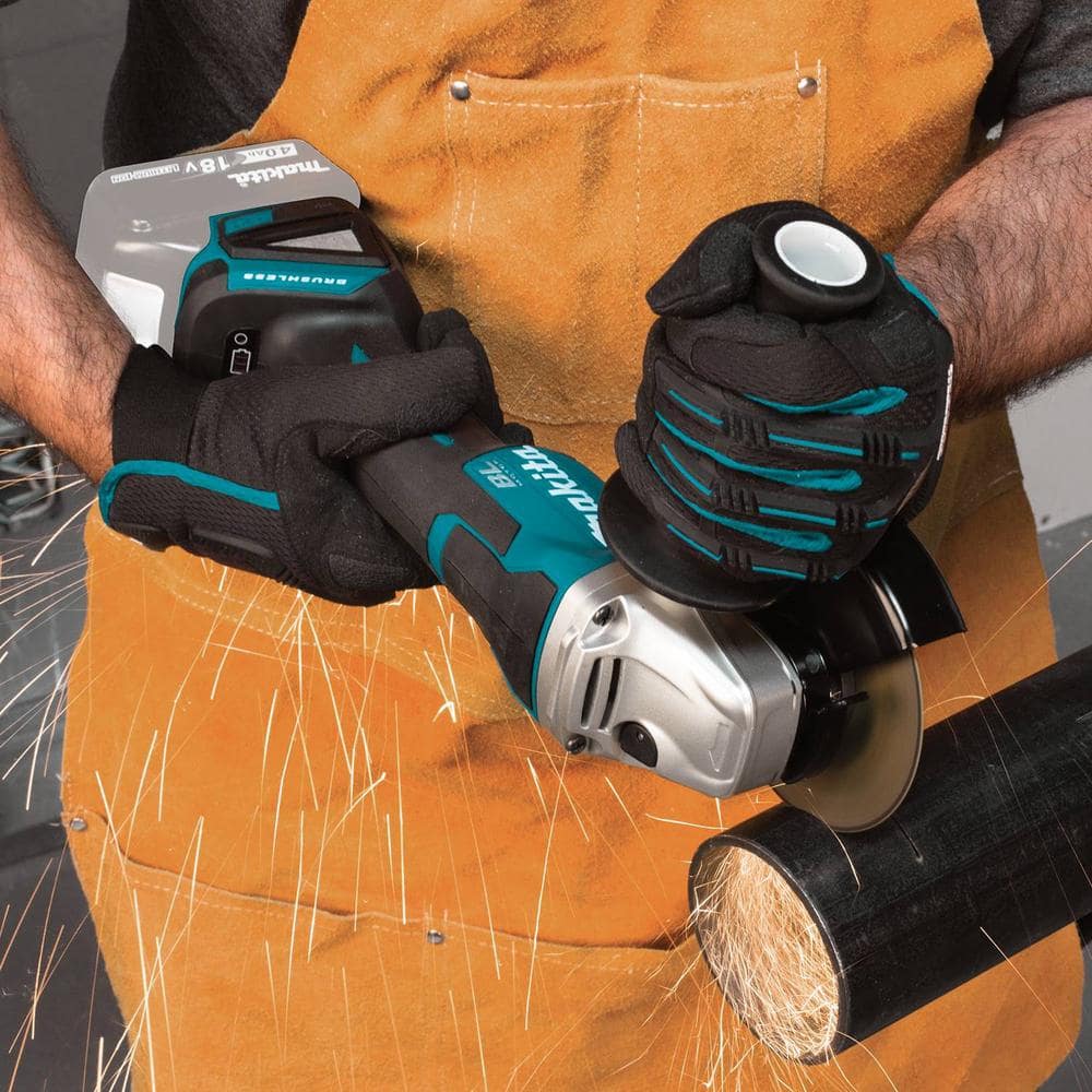 Makita 18V LXT Lithium-Ion Brushless Cordless 4-1/2 in./5 in. Paddle Switch Cut-Off/Angle Grinder (Tool-Only) XAG11Z