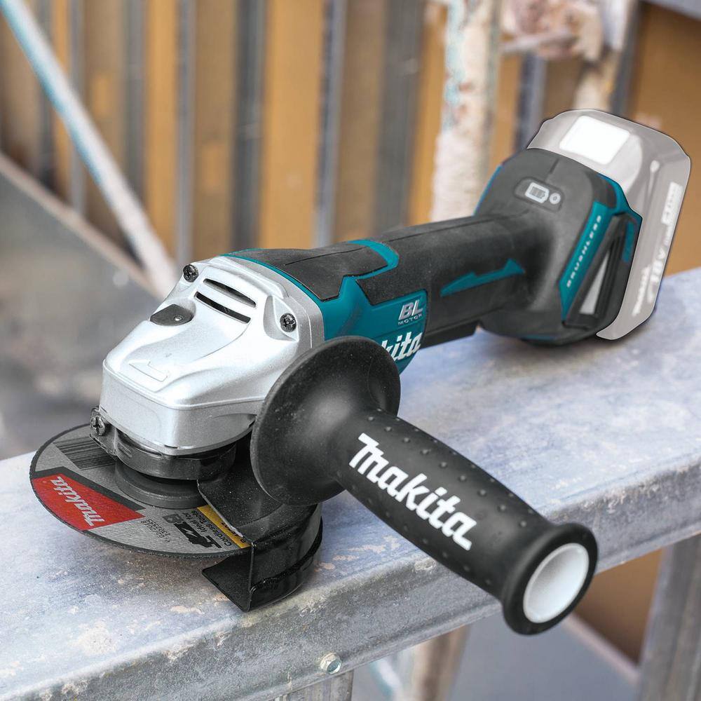 Makita 18V LXT Lithium-Ion Brushless Cordless 4-1/2 in./5 in. Paddle Switch Cut-Off/Angle Grinder (Tool-Only) XAG11Z