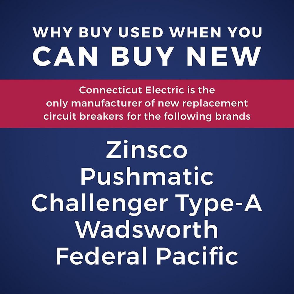 Zinsco New VPKUBIZ Thin 20 Amp 3/4 in. 2-Pole Zinsco RC3820 Replacement Circuit Breaker VPKUBIZ0220