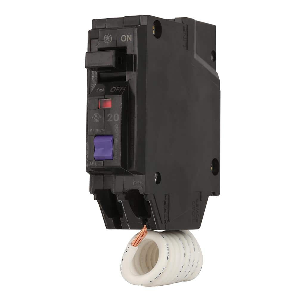 GE Q-Line 20 Amp 1-Pole Dual Function Arc Fault/GFCI Breaker THQL1120DFP