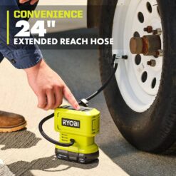 RYOBI ONE+ 18V Cordless High Pressure Inflator Kit with 2.0 Ah Battery and Charger PCL001K1