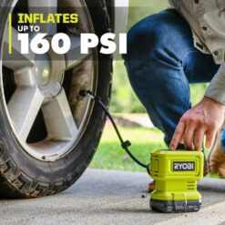 RYOBI ONE+ 18V Cordless High Pressure Inflator Kit with 2.0 Ah Battery and Charger PCL001K1