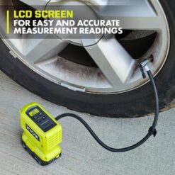 RYOBI ONE+ 18V Cordless High Pressure Inflator Kit with 2.0 Ah Battery and Charger PCL001K1