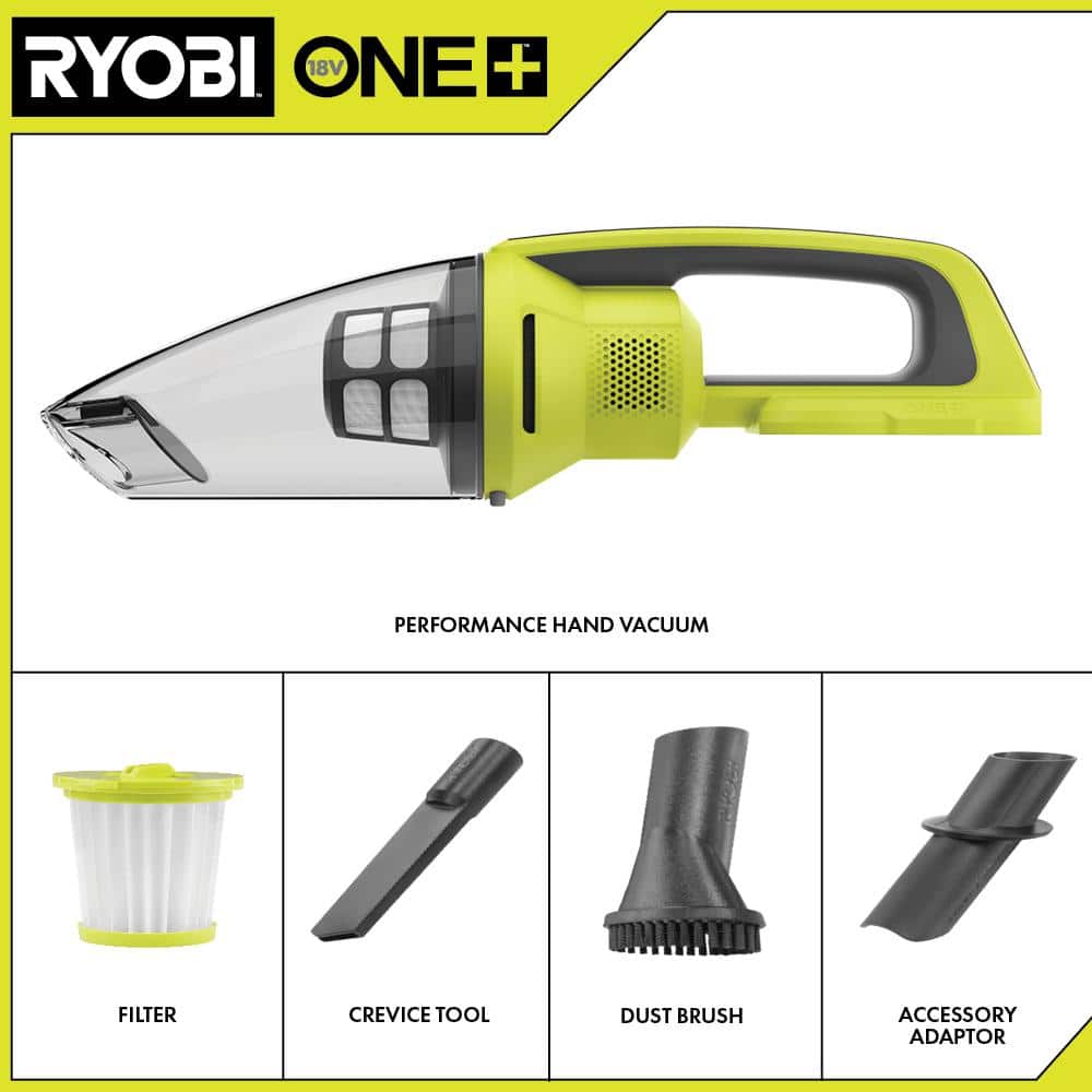RYOBI ONE+ 18V Cordless Performance Hand Vacuum (Tool only) PCL704B