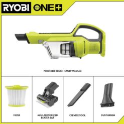 RYOBI ONE+ 18V Cordless Hand Vacuum with Powered Brush (Tool Only) PCL700B