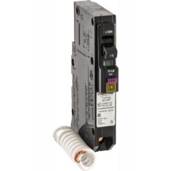 Square D QO 15 Amp Single-Pole Dual Function (CAFCI and GFCI) Circuit Breaker QO115DFC