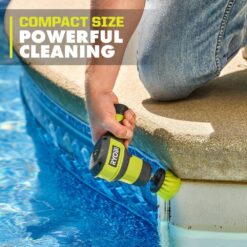 RYOBI USB Lithium Compact Scrubber Kit with 2.0 Ah Battery, USB Charging Cord, and 2 in. Medium Bristle Brush FVG51K