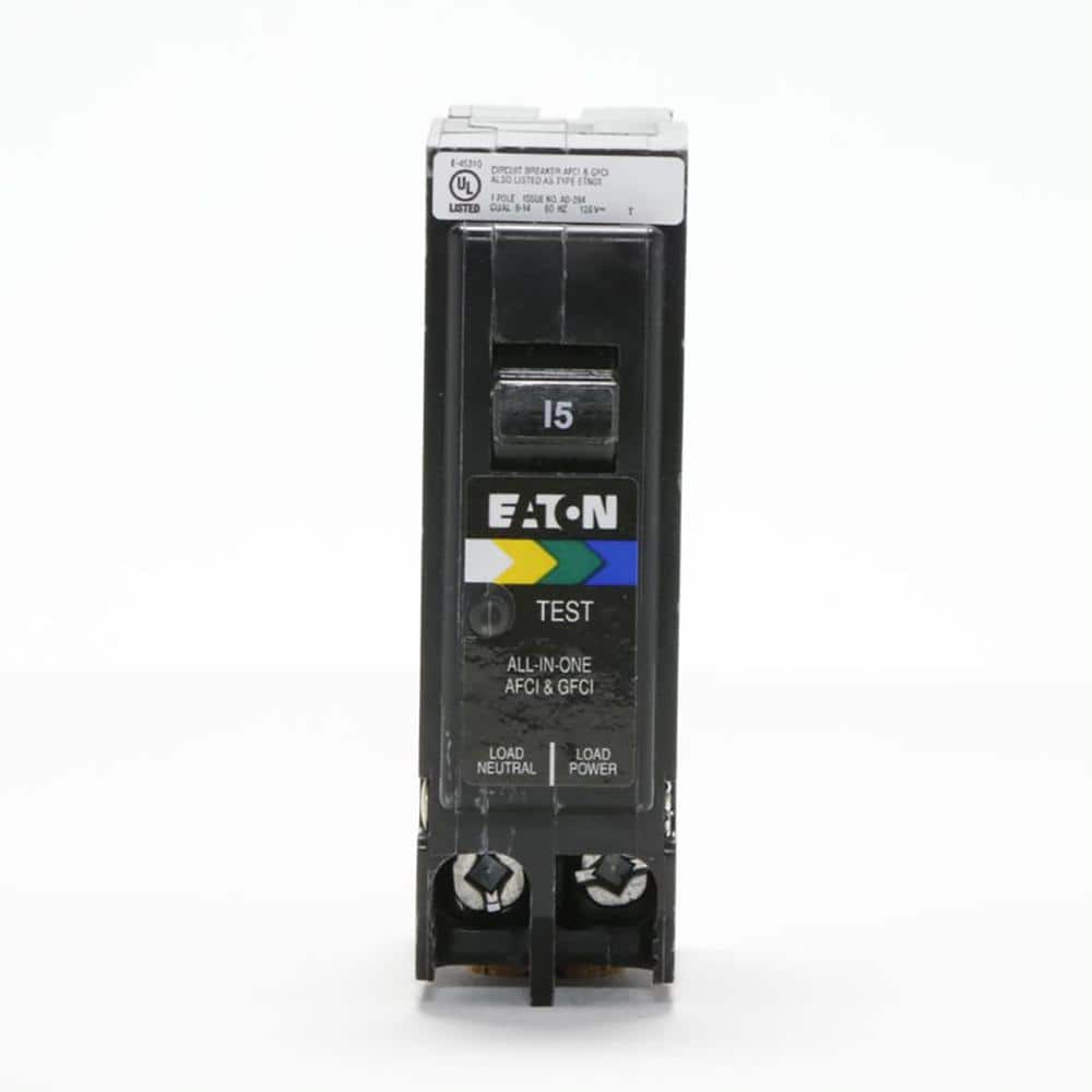 Eaton BR 15 Amp All in One AF/GF Plug-On-Neutral Breaker BRP115A1CS