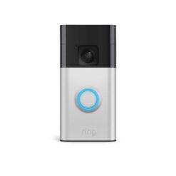 Ring Battery Doorbell with Head-to-Toe HD Video, Live View with 2-Way Talk, and Motion Detection and Alerts - Satin Nickel B0BZWRSRWV