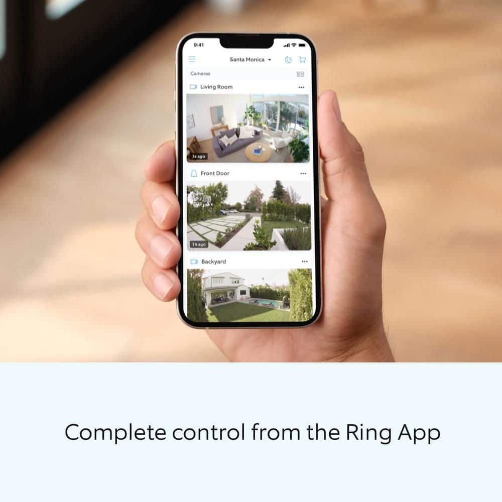 Ring Battery Doorbell with Head-to-Toe HD Video, Live View with 2-Way Talk, and Motion Detection and Alerts - Satin Nickel B0BZWRSRWV