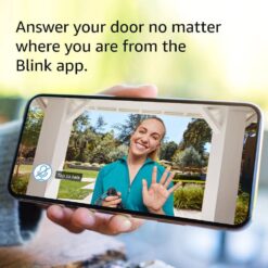 Blink Battery or Wired - Smart Wi-Fi HD Video Doorbell Camera in Black B08SG2MS3V