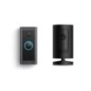 Ring Wired Video Doorbell with Stick Up Cam Battery, Black B0C59FP6LQ