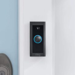Ring Wired Video Doorbell with Stick Up Cam Battery, Black B0C59FP6LQ