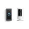 Ring Wired Video Doorbell with Stick Up Cam Battery, White B0C59J1S8X