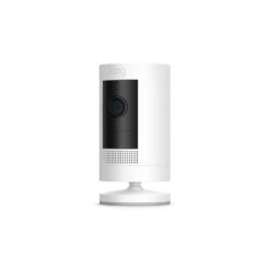 Ring Wired Video Doorbell with Stick Up Cam Battery, White B0C59J1S8X