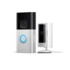 Ring Battery Doorbell Plus Wireless with Plug In Indoor Cam - Advanced Motion Detection and Two-Way Talk, White B0BDPY696T