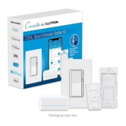 Lutron Diva Smart Dimmer Switch Starter Kit for Caseta Smart Lighting, with Smart Hub + Pico Remote, 150-Watt LED (DVRF-BDG-1D)