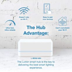 Lutron Diva Smart Dimmer Switch Starter Kit for Caseta Smart Lighting, with Smart Hub + Pico Remote, 150-Watt LED (DVRF-BDG-1D)