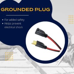 Husky 100 ft. 14/3 Medium Duty Indoor/Outdoor Extension Cord, Red/Black 63100HY
