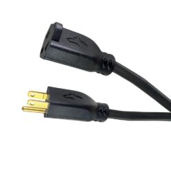 Husky 50 ft. 14/3 Medium Duty Indoor/Outdoor Oil Resistant Extension Cord, Black 57050BLKHY