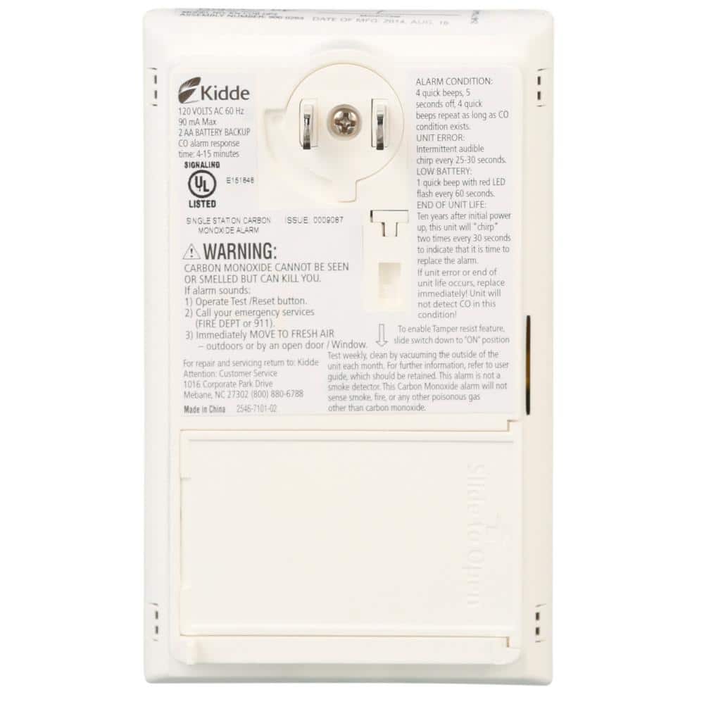 Kidde Firex Plug-In Carbon Monoxide Detector with AA Battery Backup (2-Pack) 21029713