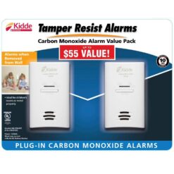Kidde Firex Plug-In Carbon Monoxide Detector with AA Battery Backup (2-Pack) 21029713