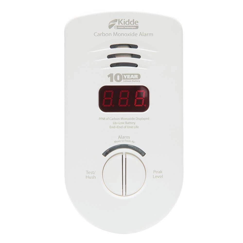 Kidde 10-Year Worry-Free Plug-In Carbon Monoxide Detector with Digital Display 21029626 21029626