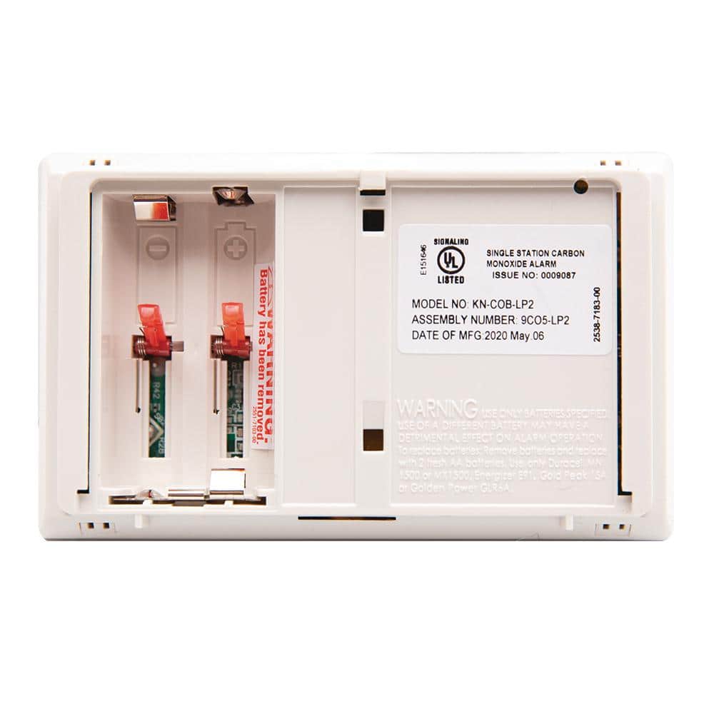 Kidde Firex AA Battery Powered Carbon Monoxide Detector, Slide Out Battery Door (6-Pack) 21029900
