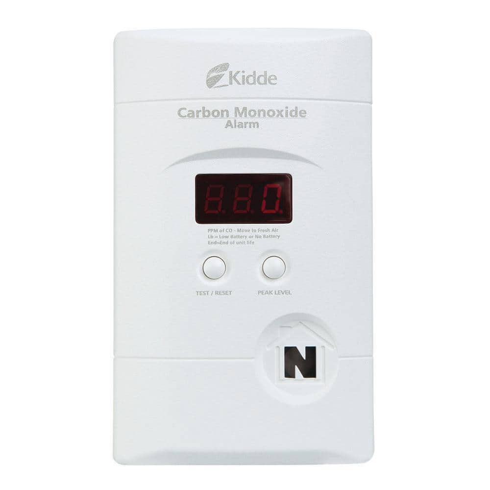 Kidde Firex Plug-in Carbon Monoxide Detector, 9V Battery Backup, Digital Display 21029915