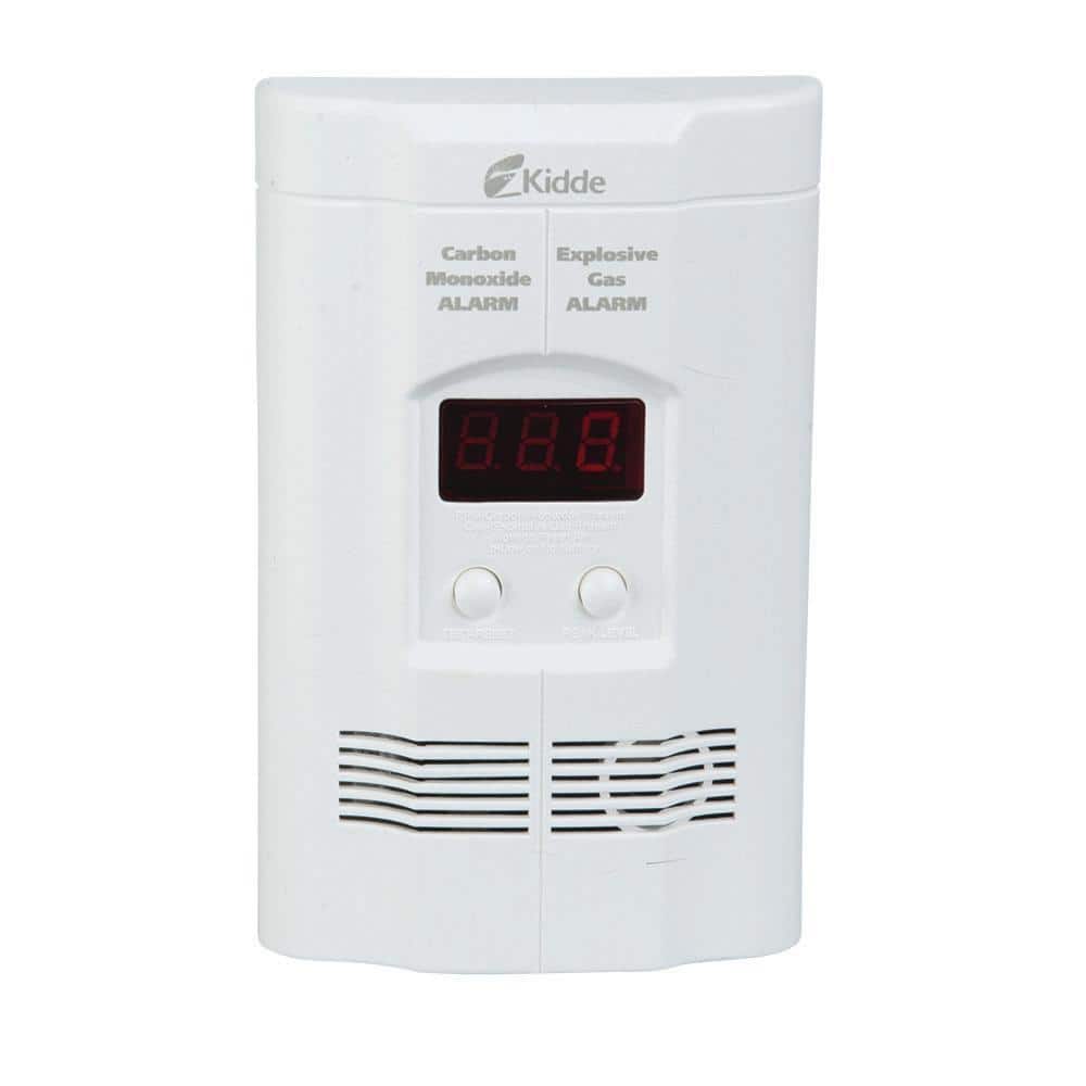 Kidde Firex Plug-In Explosive Gas and Carbon Monoxide Detector, 9V Battery Backup 21029623 21029623