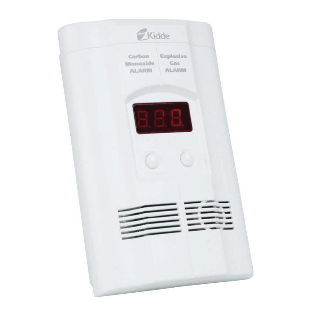 Kidde Firex Plug-In Explosive Gas and Carbon Monoxide Detector, 9V Battery Backup 21029623 21029623