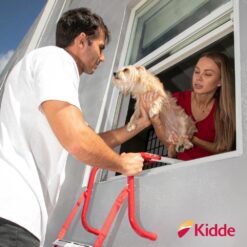 Kidde Fire Escape Ladder, 3-Story, 25 ft. Long, 1,000 lb. Load Capacity 468094