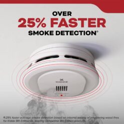 Kidde Compact 4 in. Battery Powered Smoke Detector with Photoelectric Sensor (4-Pack) 21031438