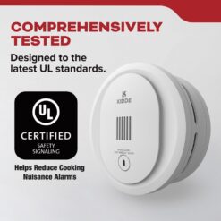 Kidde Compact 4 in. Battery Powered Smoke Detector with Photoelectric Sensor (4-Pack) 21031438