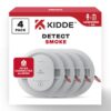 Kidde Hardwired Interconnected Smoke Detector with Photoelectric Sensor (4-Pack) 21032827