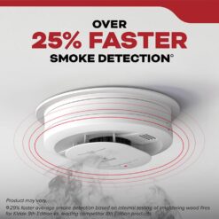 Kidde Hardwired Interconnected Smoke Detector with Photoelectric Sensor (4-Pack) 21032827 21032827