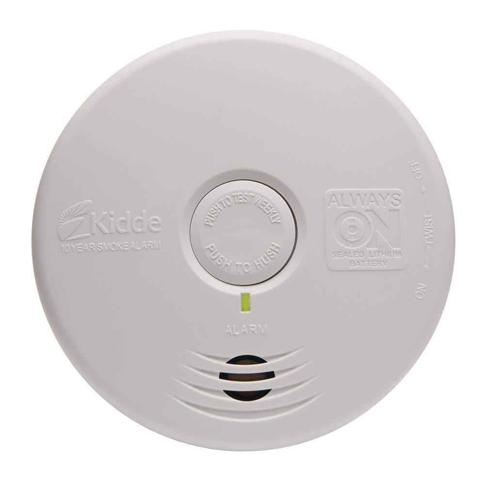 Kidde 10 Year Worry -Free Battery Powered Smoke Detector with Photoelectric Sensor (2-Pack) 21029898