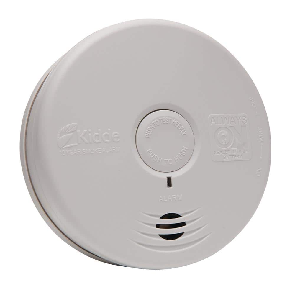 Kidde 10 Year Worry -Free Battery Powered Smoke Detector with Photoelectric Sensor (2-Pack) 21029898