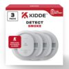 Kidde Battery Powered Smoke Detector with Photoelectric Sensor (3-Pack) 21031448