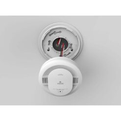 Kidde Hardwired Smoke Detector with 10-Year Battery Backup, Voice Alerts, Interconnectable and LED Warning Lights 21033154