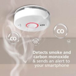 Kidde Smart Hardwired Wi-Fi Enabled Smoke Detector with Photoelectric Sensor and Voice Alerts 21032064