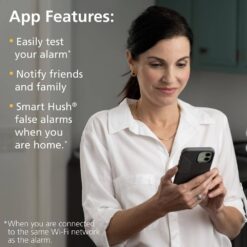 Kidde Smart Hardwired Wi-Fi Enabled Smoke Detector with Photoelectric Sensor and Voice Alerts 21032064