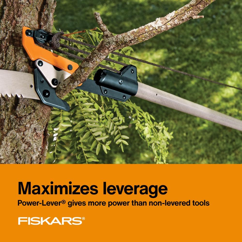 Fiskars 15 in. Steel Blade Tree Pruner and 8.5 in. Pruning Shears (2-Piece) 1076079