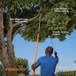 Fiskars 15 in. Steel Blade Tree Pruner and 8.5 in. Pruning Shears (2-Piece) 1076079