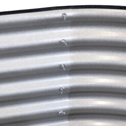 Sunnydaze Decor 62.5-in W x 32-in L x 32-in H Elevated Silver Galvanized Metal Raised Garden Bed