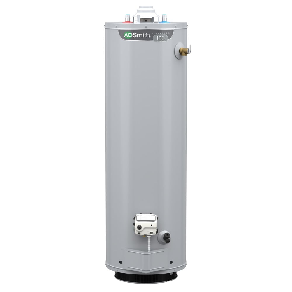 A.O. Smith Signature 100 50-Gallons Tall 6-year Warranty 40000-BTU Natural Gas Water Heater