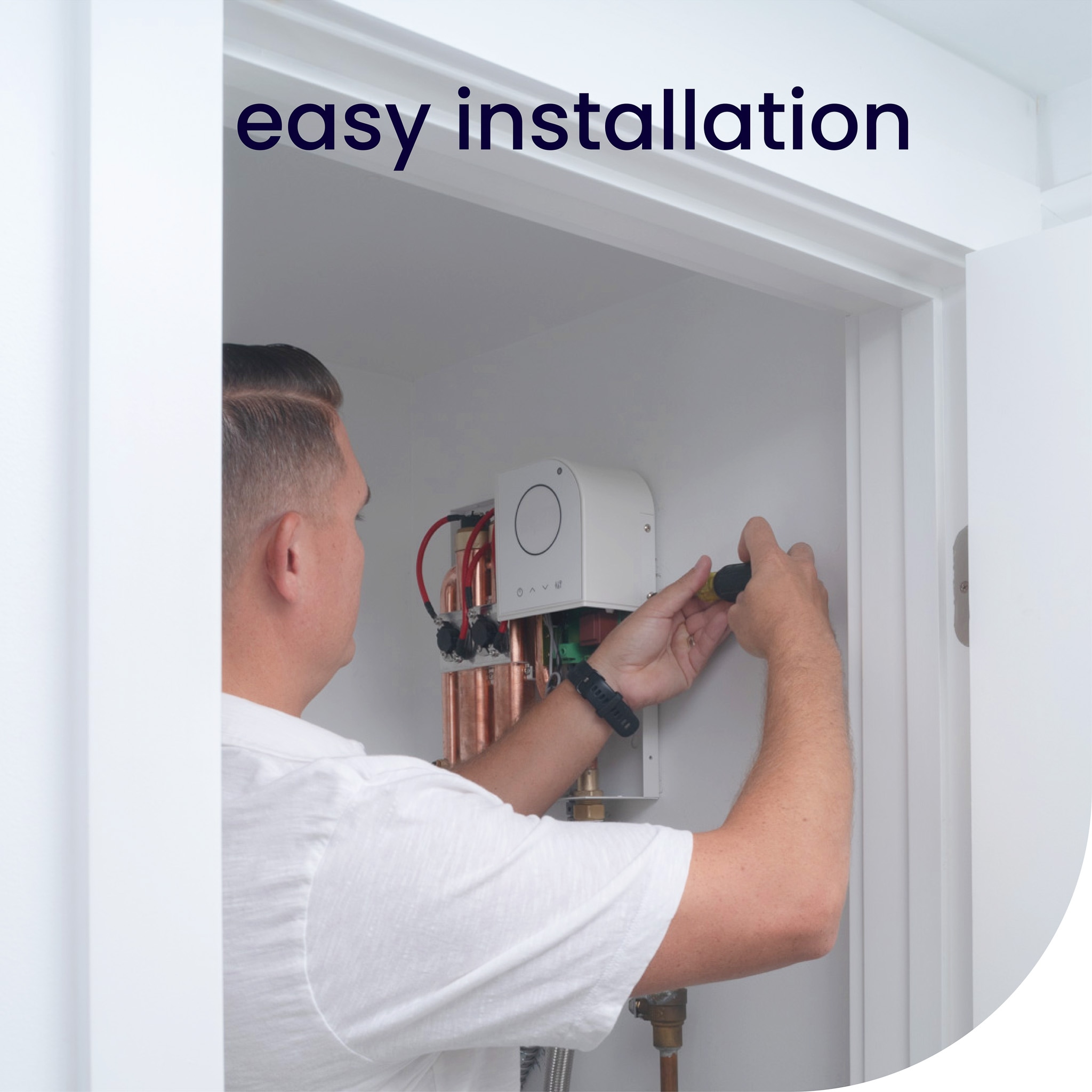 Optimal 220/240 Volt 12 KW 2.5 GPM Smart Electric Tankless Water Heater
