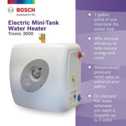 Bosch Tronic mini-tank es8 7-Gallons Lowboy 6-year Limited Warranty 1440-Watt 1 Element Point Of Use Electric Water Heater
