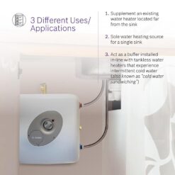 Bosch Tronic mini-tank es8 7-Gallons Lowboy 6-year Limited Warranty 1440-Watt 1 Element Point Of Use Electric Water Heater