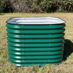 Vego Garden 33-cu ft 42-in W x 42-in L x 32-in H British Green Galvanized Metal Raised Garden Bed